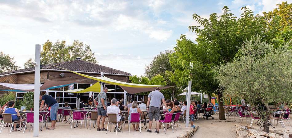 Restaurant du camping l'Évasion dans le Lot